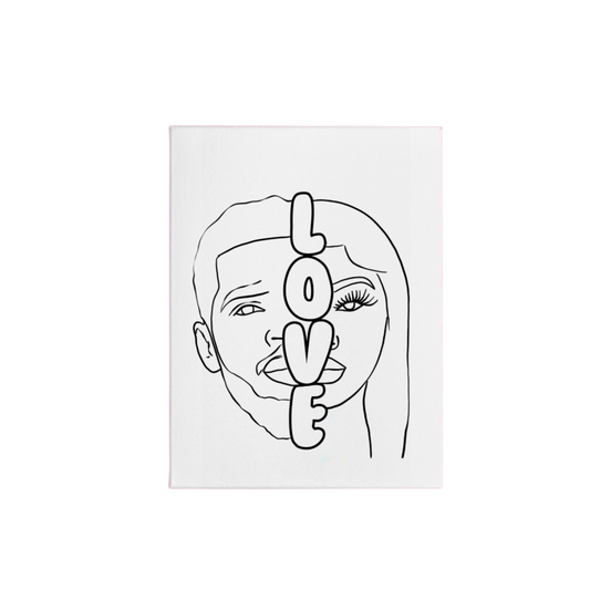 Pre-Sketched Canvas: Perfect Half